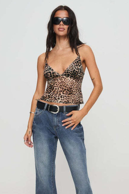 Leopard Print Cami Top