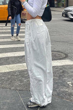 Low-Waisted Drawstring Cargo Pant