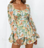 Elegant Bobo Floral Playsuit A-Line Dress