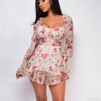 Elegant Bobo Floral Playsuit A-Line Dress