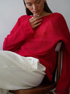 Elegant Cozy Casual Autumnal Loose Warm Stylish Jumper Sweater