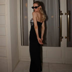 Elegant Embroidered Crystal Party Dress Prom