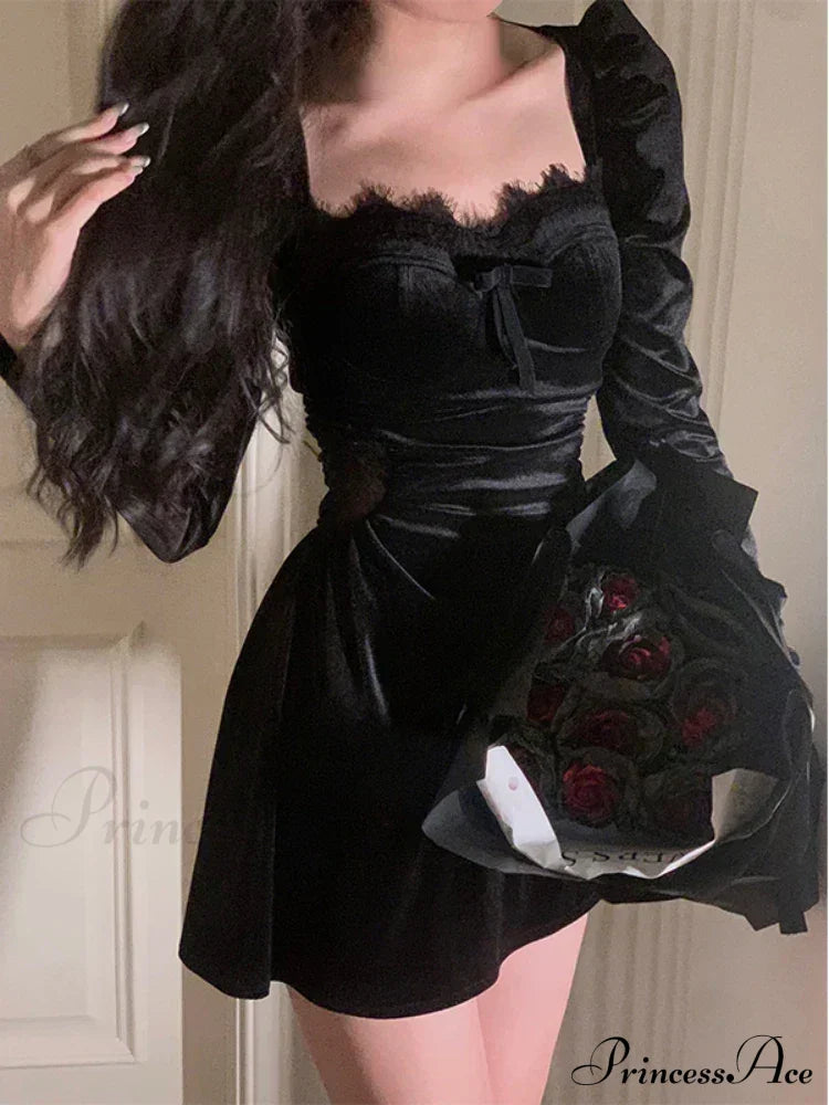 Elegant Midi Dress Trendy With Puff Sleeves
