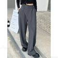 Elegant Vintage Black Suit Pants Women