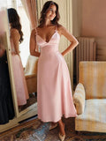 Elegant Waist Wrap A-Line Vacation Dress