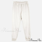 Elegant With Long Sweatshirt Set And Hoodie Lace-Up Warm Pant Solid Detail