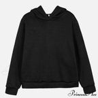 Elegant With Long Sweatshirt Set And Hoodie Lace-Up Warm Pant Solid Detail