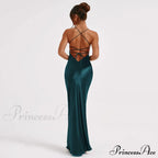 Emilia Satin Draped Gown