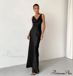 Enela Satin Stylish Maxi Dress