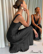 Enela Satin Stylish Maxi Dress