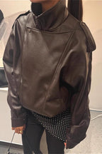 Vintage Collared Long Sleeve Jacket
