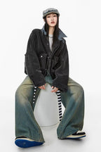 Relaxed Fit Workwear Pocket Jacket
