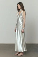 Temperament V-Neck Maxi Dress