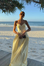 A-Line Strap Dress Slim Fit Maxi