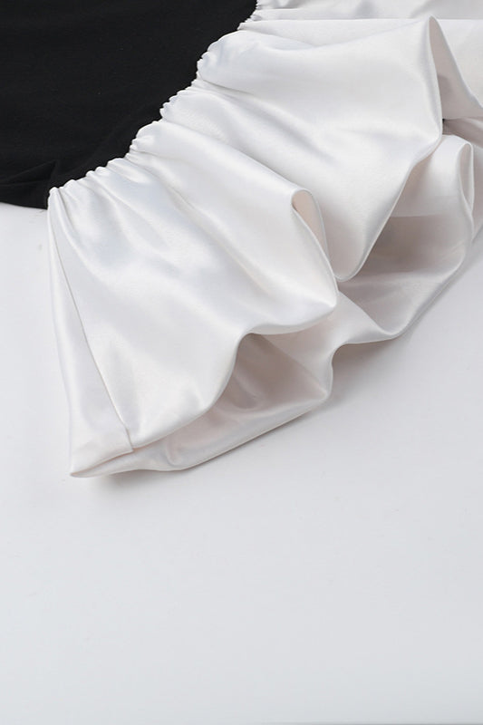 Fall Elegant Strapless Peplum Mini Party Dress