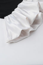 Fall Elegant Strapless Peplum Mini Party Dress