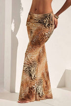High Animal Pattern Skirt