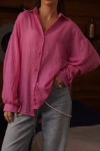 Solid Casual Long Sleeve Blouse