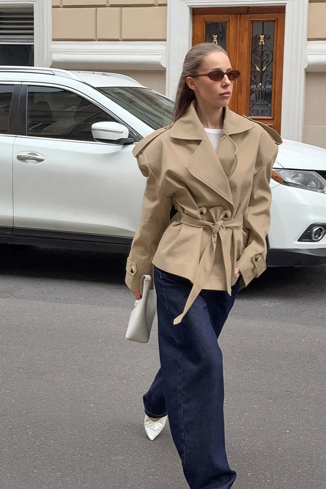 Belted Trench Jacket