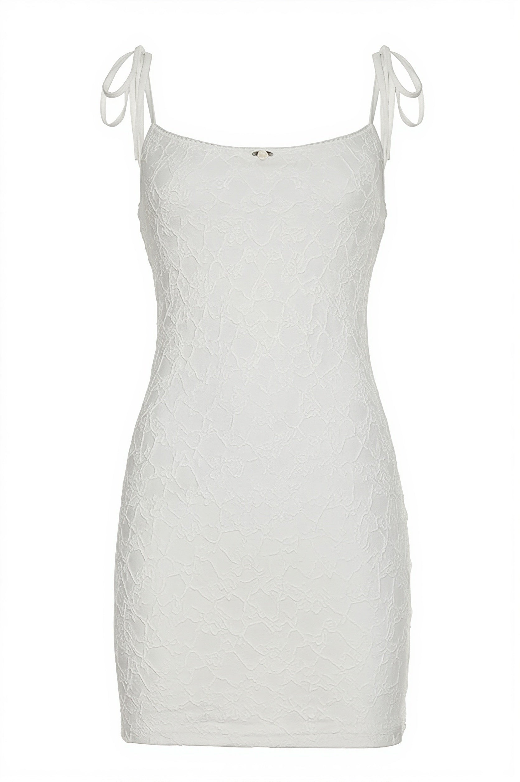 Sheer Lace Cami Bodycon High Waist Mini Dress