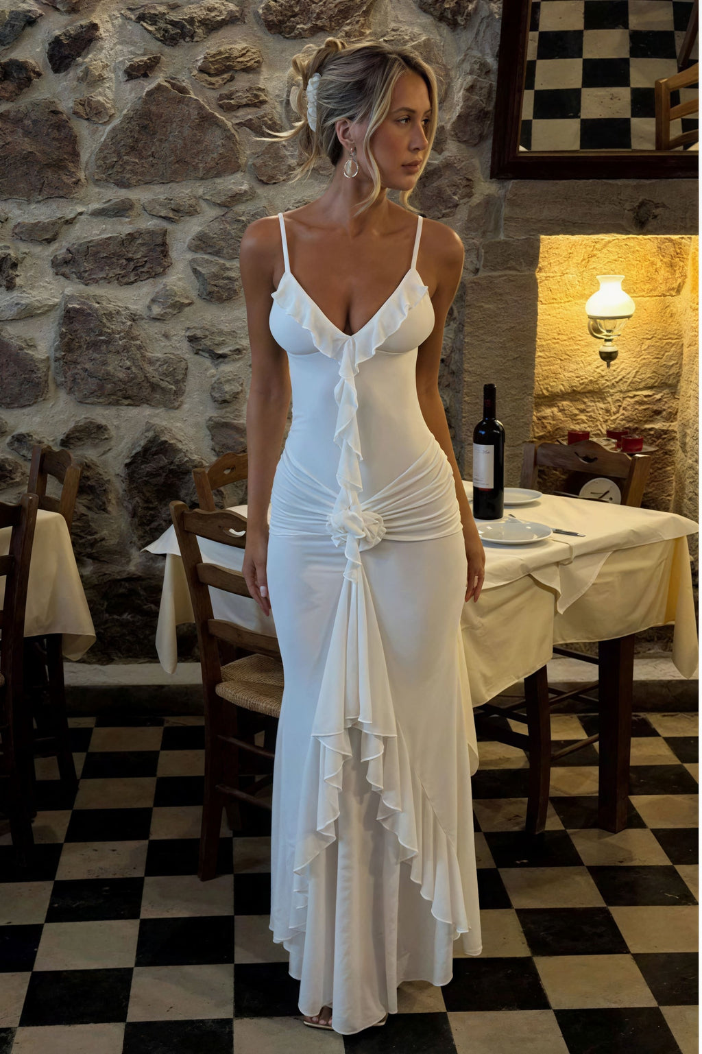 Floral Spaghetti Strap Maxi Vacation Dress