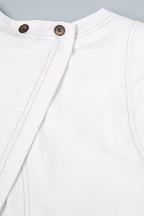 Cotton Linen Vest Two Piece Set