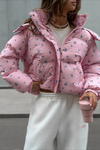 Printed Puffy Puffer Jacket