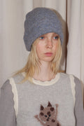Solid Color Double Layer Soft Wool Knitted Hat