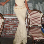Fairy Stylish High Street Lace Maxi Skirt
