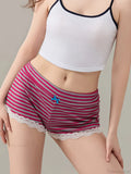Fairycore Bow Lace Trim Short