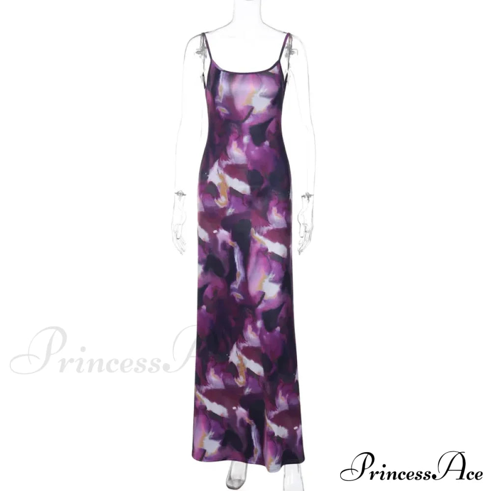 Backless Party Maxi Dress