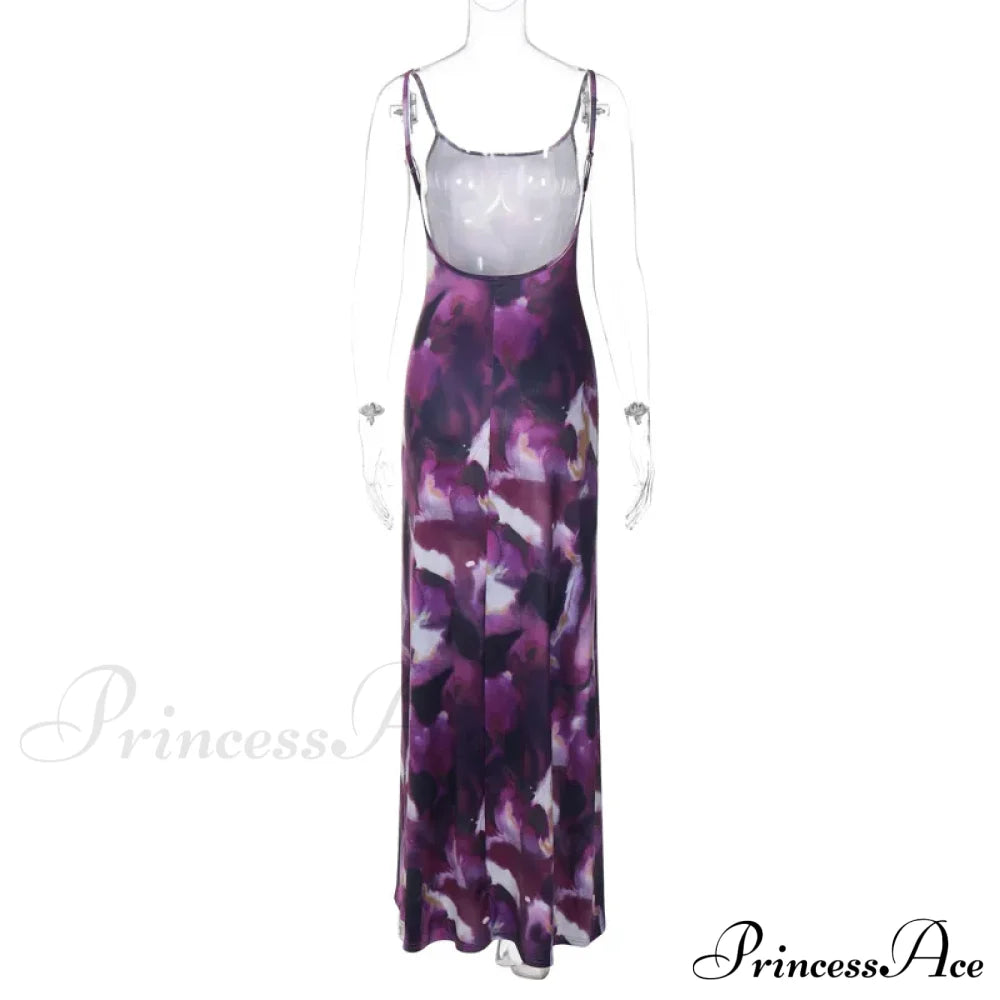 Backless Party Maxi Dress