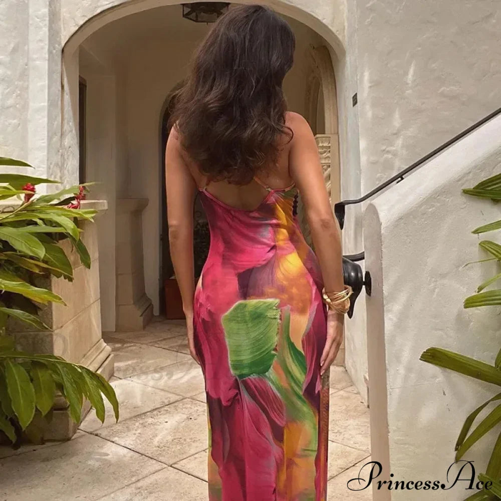 Backless Slip Maxi Dress