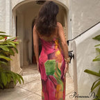 Backless Slip Maxi Dress