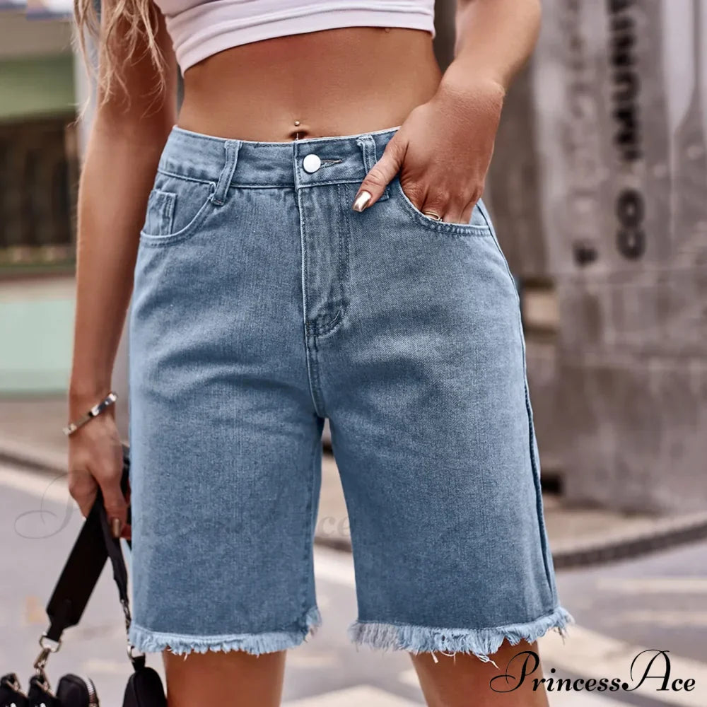 Casual Classic Retro Waist Streetwear Stright Short