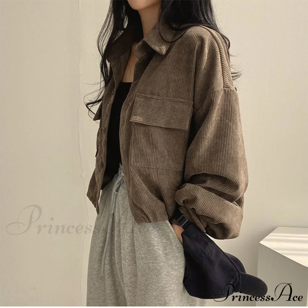 Casual Comfy Corduroy Jacket