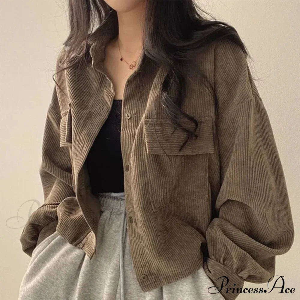 Casual Comfy Corduroy Jacket