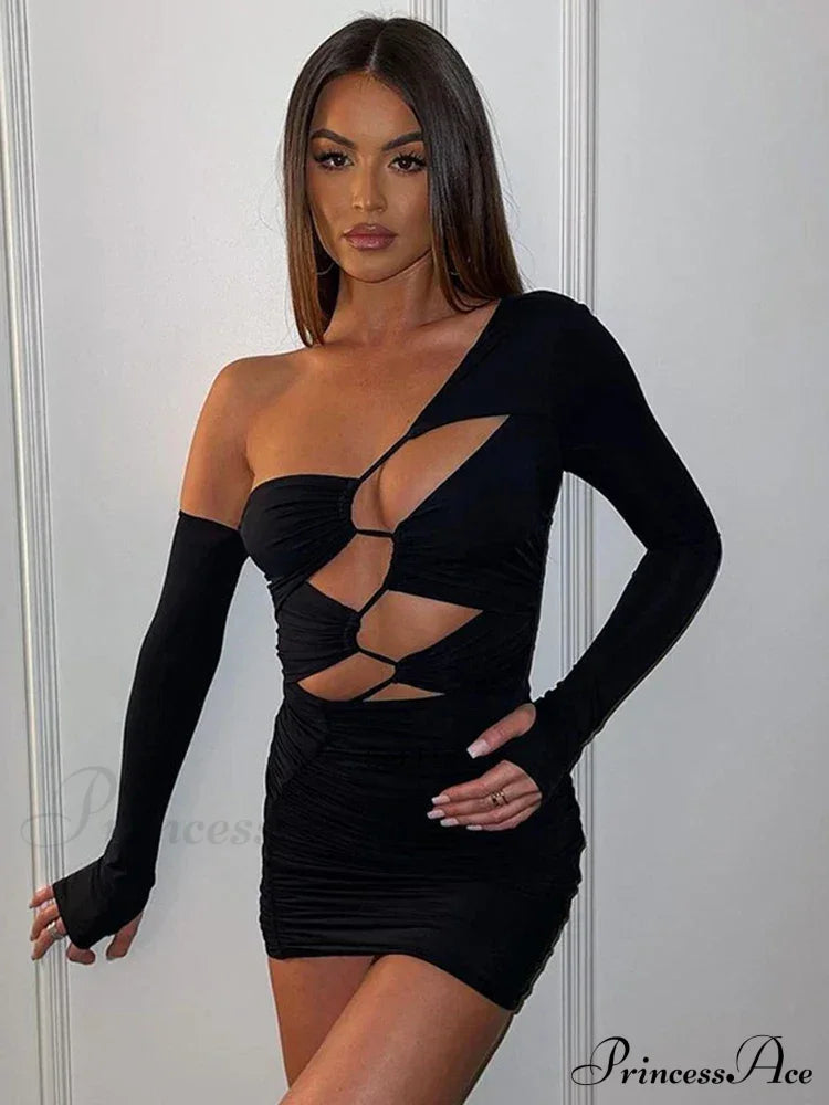 Cut Out Bandage Club Bodycon Mini Dress
