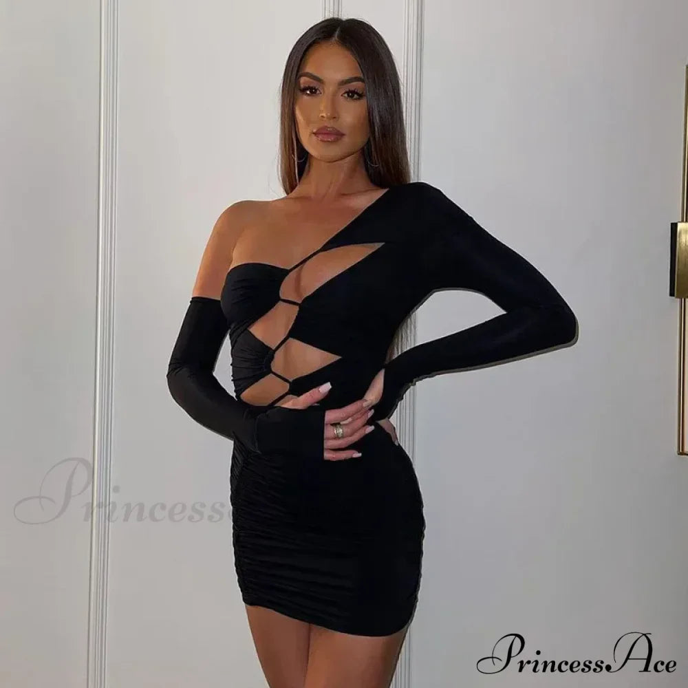 Cut Out Bandage Club Bodycon Mini Dress