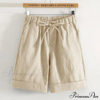 Elastic Waist Loose Shorts