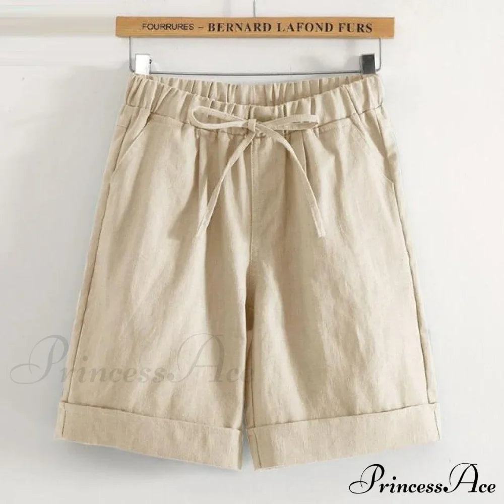 Elastic Waist Loose Shorts