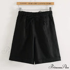 Elastic Waist Loose Shorts