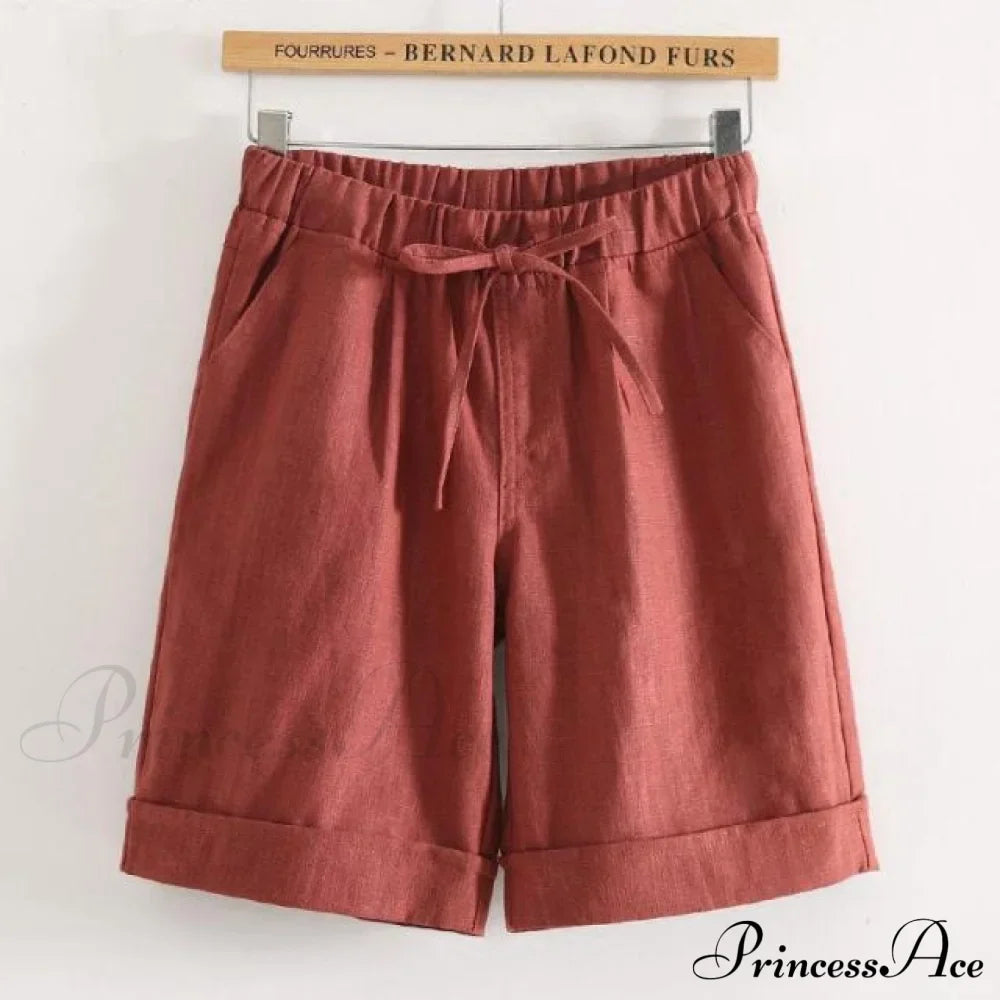 Elastic Waist Loose Shorts