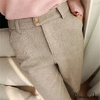 Office Wear High Waist Harem Pencil Trousers Autumn Winter Pants
