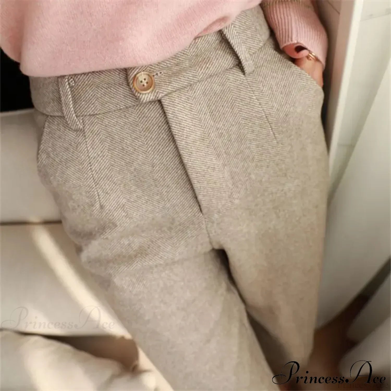 Office Wear High Waist Harem Pencil Trousers Autumn Winter Pants