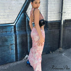 Print Two Set Maxi Dress
