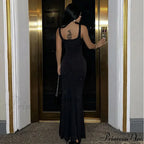 Sequins Backless Sleeveless Elegant Maxi Dress