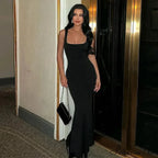 Sequins Backless Sleeveless Elegant Maxi Dress