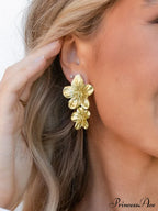 Charming Flower-Shaped Earrings