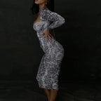 Exotic Elegant Sophisticated Trendy Alluring Midi Dress
